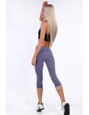 Purple 3/4 fitted sports leggings MR81183 - Online store - Boutique